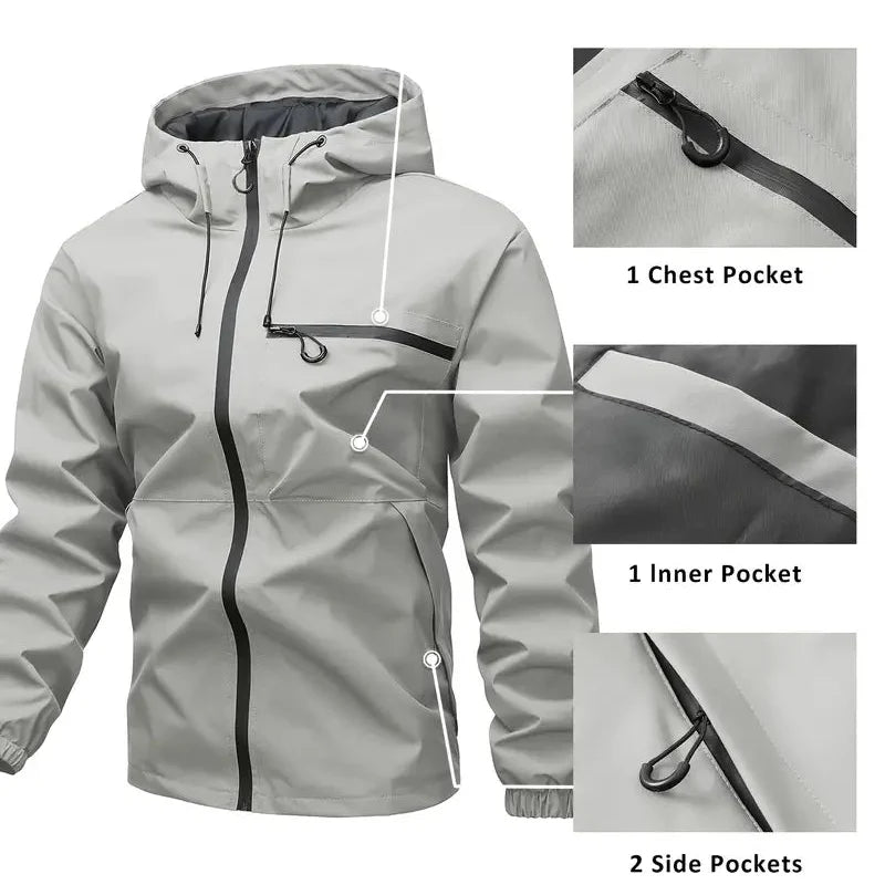 Waterdichte Outdoorjas voor Heren