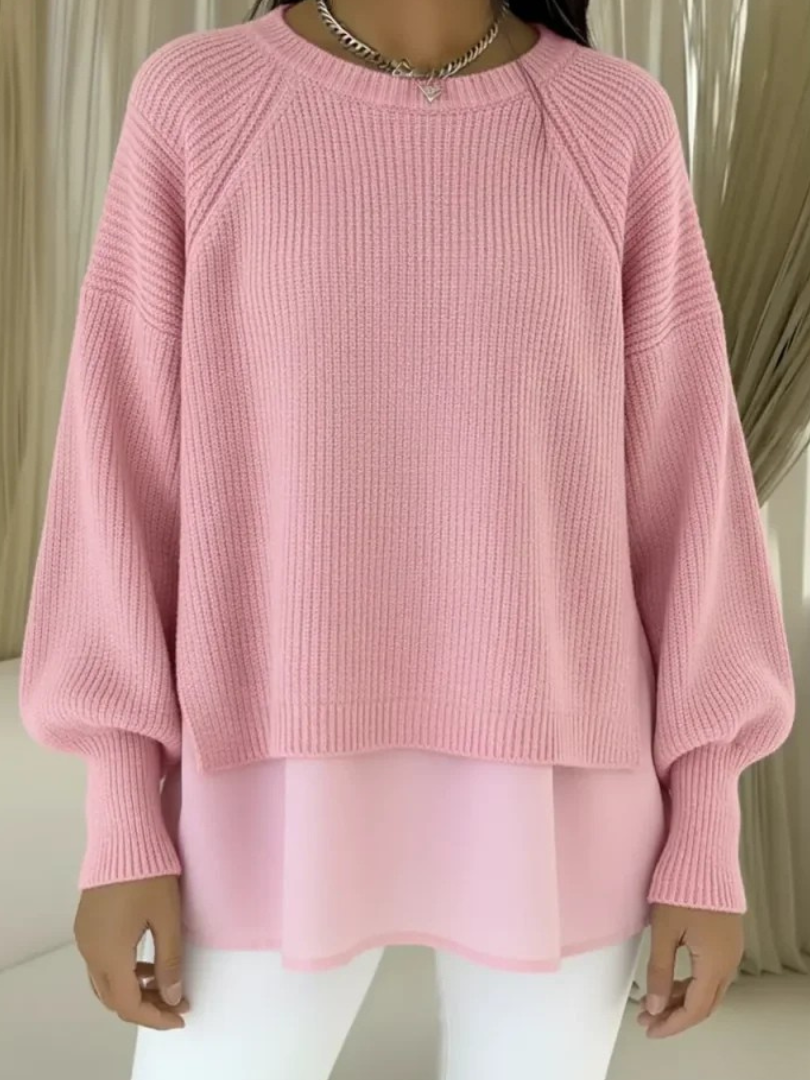 Trui met Laagjeseffect - Roze