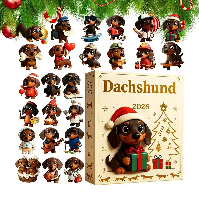 Dachshund Kerst Adventskalender