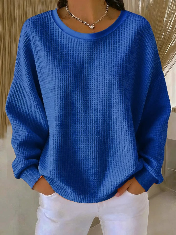 Klassieke Gebreide Trui - Blauw