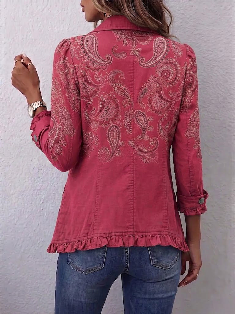 Paisley Jasje in Roze met Volants