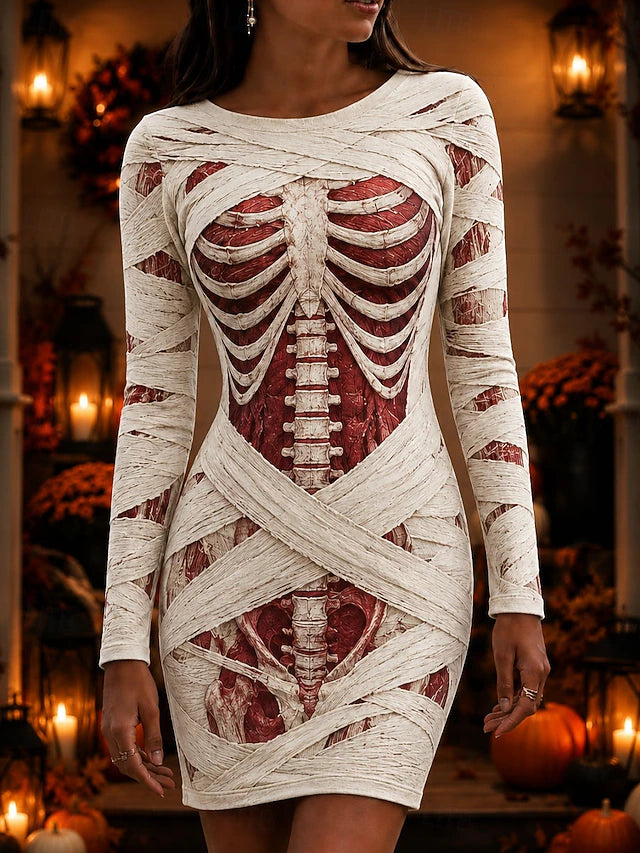 Halloween Dames Mini-jurk
