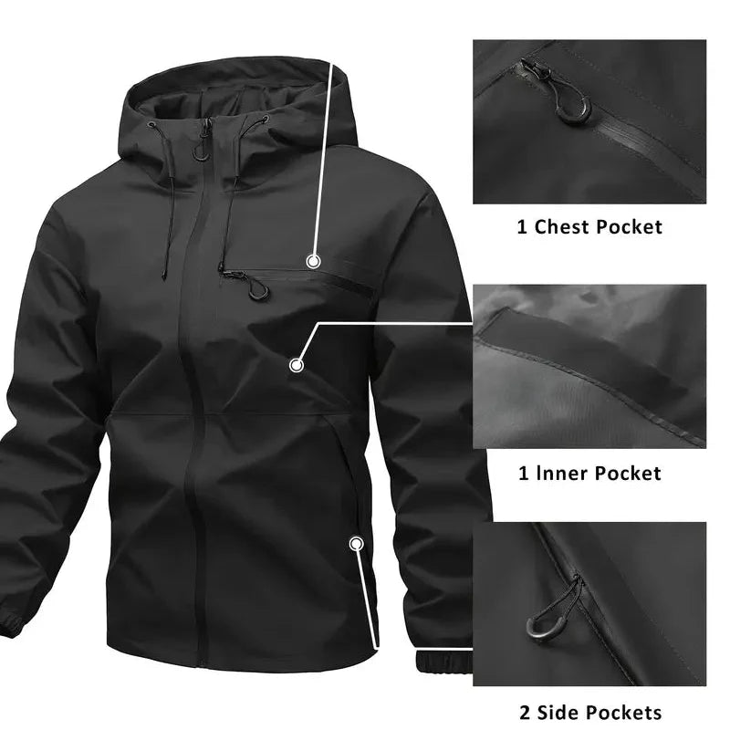 Waterdichte Outdoorjas voor Heren
