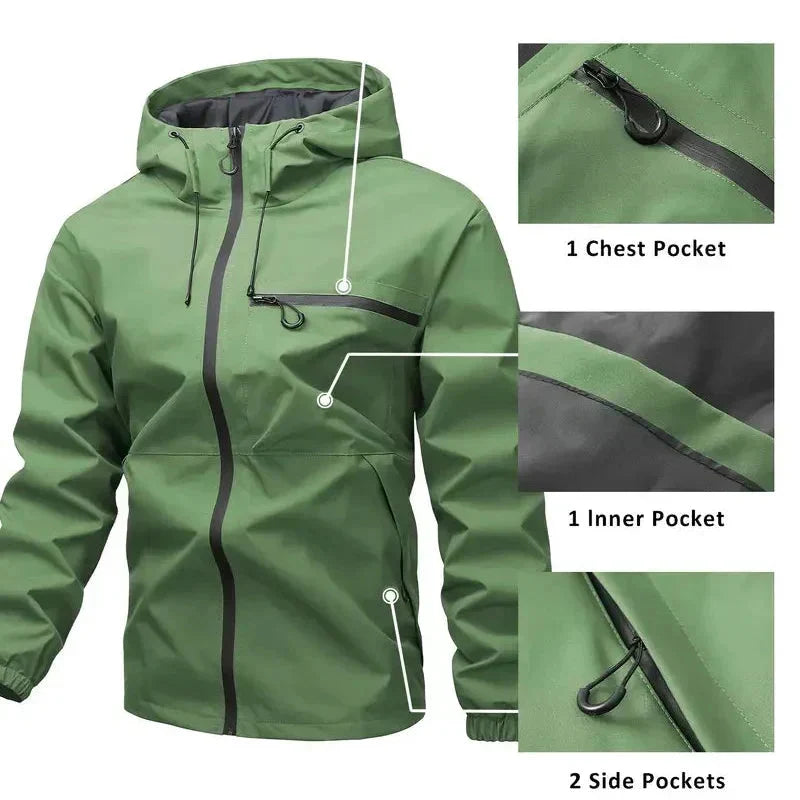Waterdichte Outdoorjas voor Heren