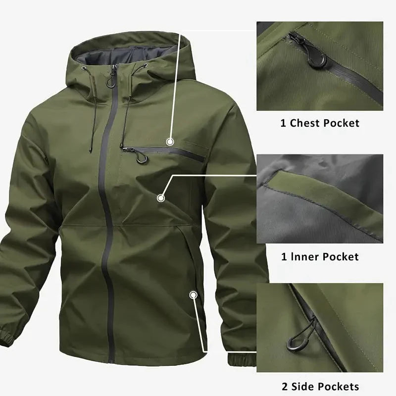 Waterdichte Outdoorjas voor Heren